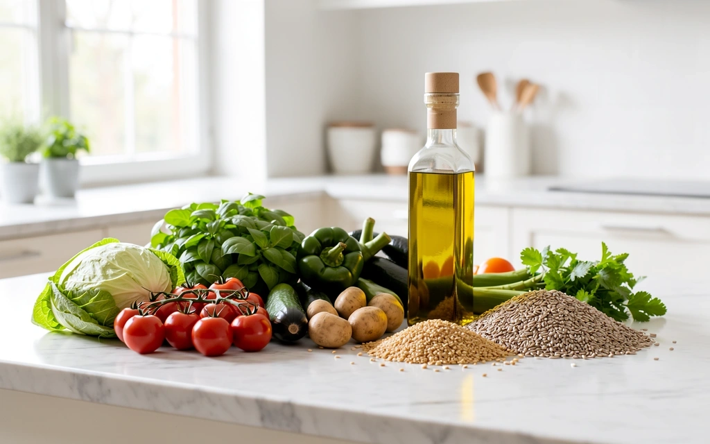 Hälsosamma ingredienser för balans